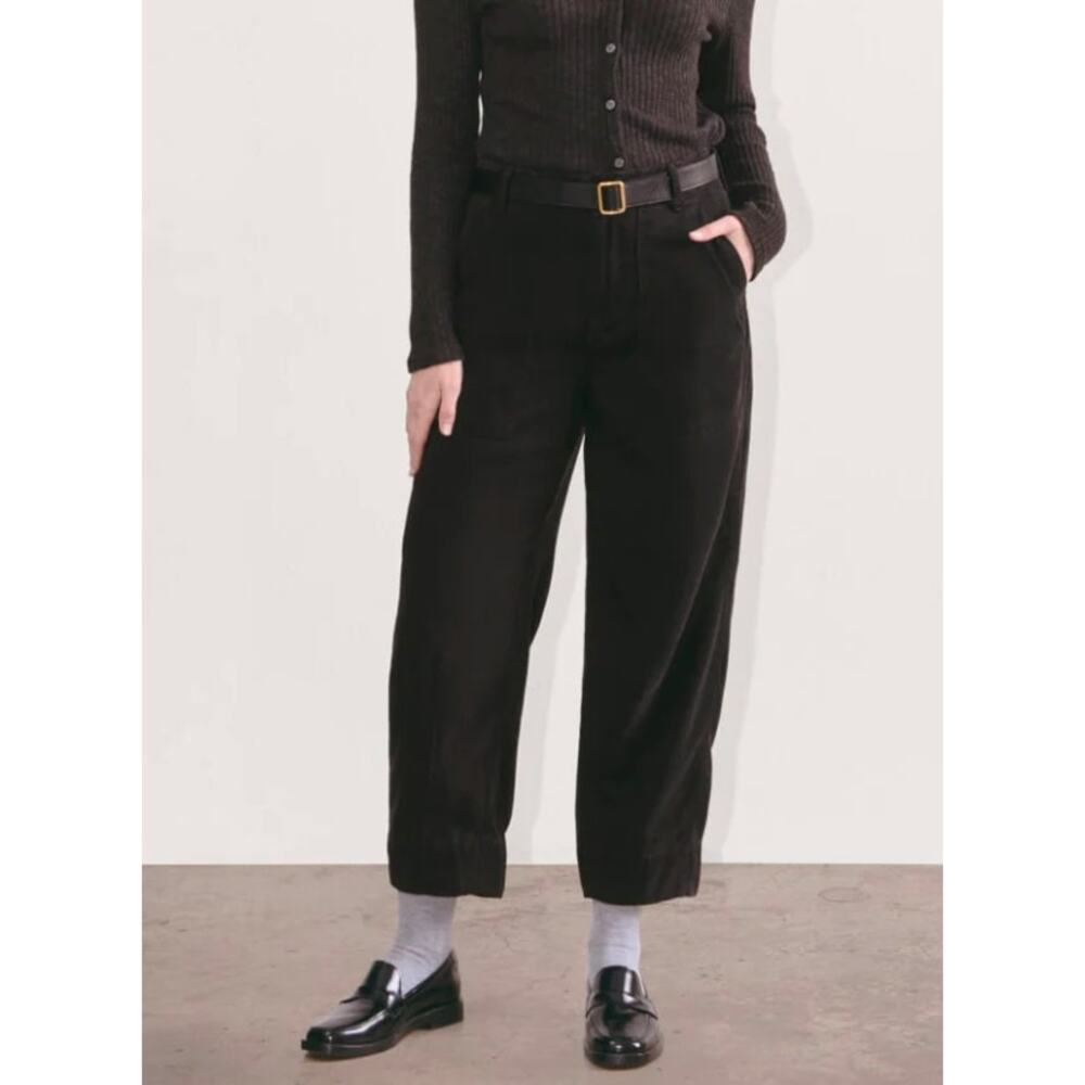 Everlane Black Cropped Wide-Leg Pants